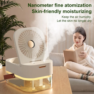 Wholesale Air Spray Portable <b>Remote</b> <b>Control</b> Desktop Rechargeable 3 Speed Table <b>Fan</b> USB Cold - Product Image 3
