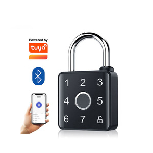 Candado Inteligente Electrónico con Huella Dactilar Biométrica, Combinación Digital, Aleación de Zinc y Acero Inoxidable, Bluetooth Tuya, de Seguridad - Product Image 1