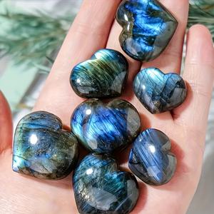 Cristal de Labradorita en Forma de Corazón al por Mayor, Piedra Natural Pulida para Decoración del Hogar y Regalos Originales - Product Image 4