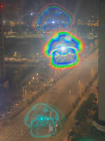 Lunettes 3D de luxe avec verres en plastique imprimés en relief à effet de feux d'artifice par diffraction de grille