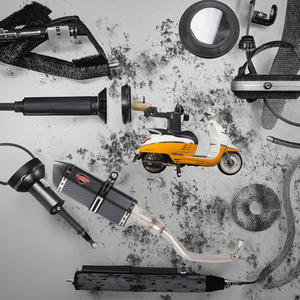 Nuovo Tubo di Scarico per Moto Raffreddato ad Aria, Modifica per <span class=keywords><strong>PEUGEOT</strong></span> <span class=keywords><strong>Django</strong></span> 125 150, Compatibile con Django125 Django150 - Product Image 3