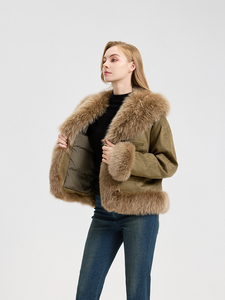 Giacca Invernale in Piuma d'Oca <span class=keywords><strong>con</strong></span> Collo in <span class=keywords><strong>Pelliccia</strong></span> di <span class=keywords><strong>Volpe</strong></span> QC25085 - Product Image 3