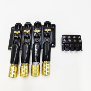 Kit <span class=keywords><strong>de</strong></span> pont <span class=keywords><strong>de</strong></span> guitare basse <span class=keywords><strong>haut</strong></span> <span class=keywords><strong>de</strong></span> <span class=keywords><strong>gamme</strong></span> à 4 cordes avec plaque <span class=keywords><strong>de</strong></span> tension et sellettes supérieure et inférieure, accessoires pour guitare basse - Product Image 5