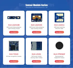 Fingerprint Identification Module HLK-ZW0608 Square Semiconductor Capacitive Fingerprint Collection Sensor Switch