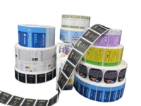 Étiquette adhésive en PET imperméable de qualité supérieure, forme personnalisée (rond/ovale/allongé), autocollant d'emballage et d'expédition, impression CMYK/Pantone pour