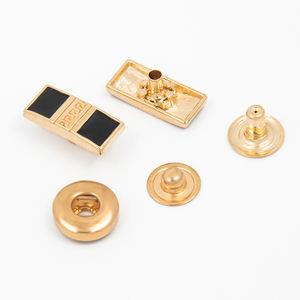 Botones a Presión Cuadrados para Thobe de Hombre, de Aleación de Zinc OEM, con Logotipo Personalizado y Recubrimiento - Product Image 2