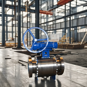 Stainless Steel <b>Worm</b> Gear Operated Mounted Ball Valves Ball - Product Image 4