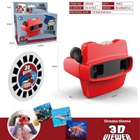 Nouveau projecteur DV éducatif transfrontalier en plastique avec plateforme rotative pour l'affichage d'images 3D d'animaux, jouet scientifique pour enfants de 4 à 6 ans