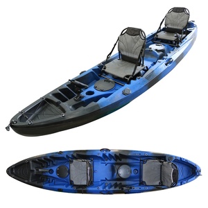Vicking 12 'Tandem Sit-On-Top Pêche Famille Kayak 2 Personnes ODM Support Kayak Gonflable 4m Longueur LLDPE Hull River Made China - Product Image 1