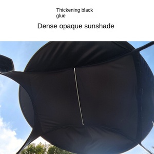 Langlebiger Polyester-Elektroauto-Überdachung Abnehmbarer Akku Mehrfarbiger Frontvorhang Sonnenschutz Vier-Jahreszeiten-Straßenbahn-Schirme 120cm - Product Image 4