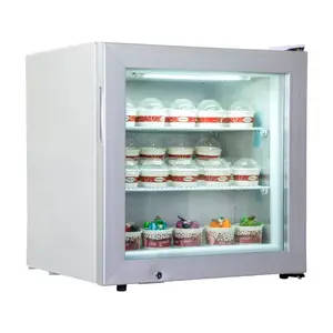 Congelador vertical Puerta de cristal pequeña Exhibición de helados Puerta lateral Congelador Helados Refrigerador Congelador