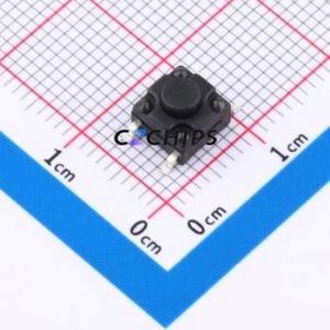 HX 6x6x5 TPFS Tactile Switch SMD Switch Single Pole Single Throw Round Button 2.5N Vertical Mount - Product Image 1