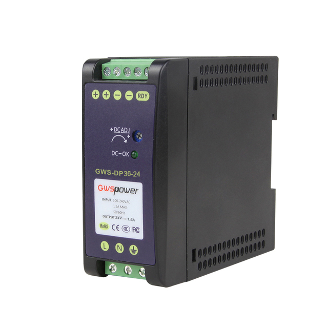 1.5A 36W/24V Industrial DIN Rail Power Supply Outdoor Cctv Poe Power Supply