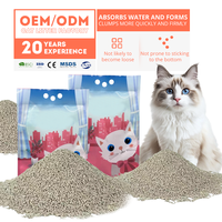 Litière pour chat en bentonite OEM à faible teneur en poussière, agglomération rapide, contrôle efficace des odeurs, nettoyage facile, sable pour chat en argile de haute qualité