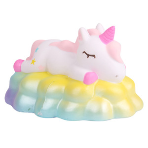 Unicorn Cloud <b>Squishy</b> Toy Soft Silicone Cute Cartoon Shape Promotional Gift - Product Image 4