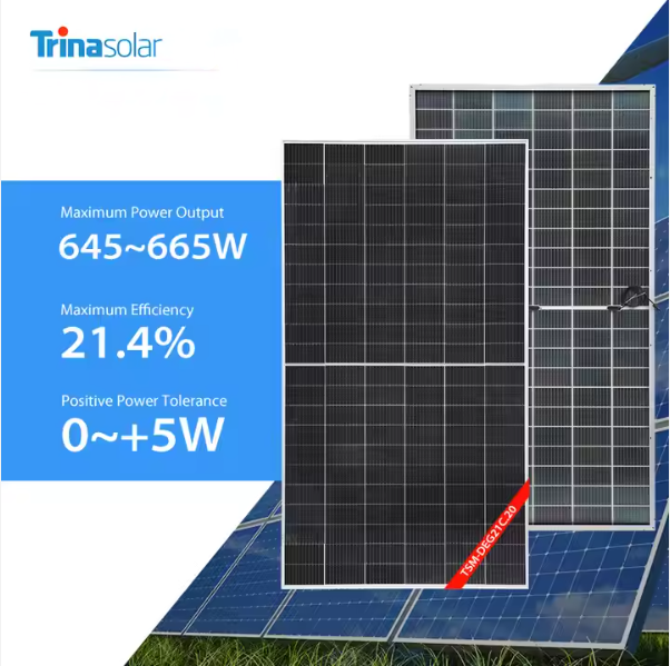 Trina Solar All Black Single Crystal Solar Panel 440w 450w 460w 550w 320w Domestic Spot for 450w 550w