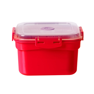 Vaporiera per Microonde per Verdure. Cestello per cottura a vapore adatto al microonde per verdure / broccoli / pesce. Contenitore per vapore con coperchio ventilato, 0,8 litri - Product Image 1