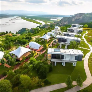 Maisons préfabriquées écologiques extensibles, maisons modulaires en forme de capsule spatiale pour les vacances ou une vie permanente - Product Image 2