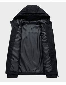 Chaqueta Acolchada de Camuflaje para Hombre, con Capucha, Cortavientos, Estilo Urbano, Talla Grande J0125 - Product Image 5