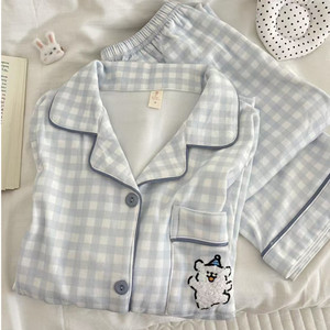 2025 nuovo stile giapponese pigiama carino in velluto cane per le donne autunno e inverno caldo caldo Set di <span class=keywords><strong>pigiami</strong></span> - Product Image 3