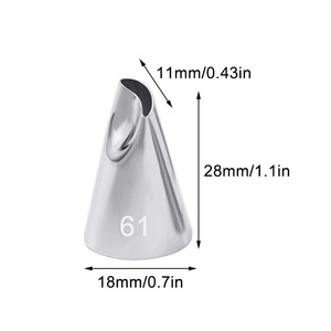 Piping Tip 120 Stainless Steel Rose Shape For Cake Decorating Butter Piping Reusable - Product Image 3