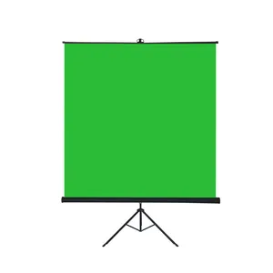 TELON SCREEN 150"4:3 or 16:9 green color fabric Portable Tripod Projection Screen inside outside Projector Screen