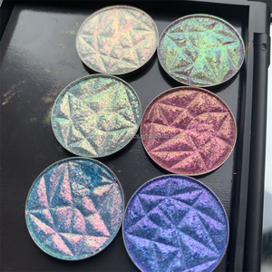 Tableau complet des couleurs DIY Multichrome Duochrome Glitter Matte Shimmer Metallic Eyeshadow Palette d'ombres à paupières MAGNETIC personnalisée - Product Image 4