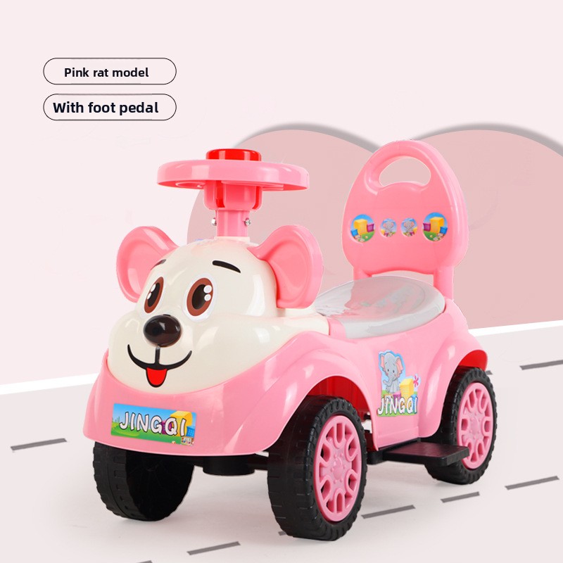 Pink Mickey Mouse + Music and Lights + Foot Pedal