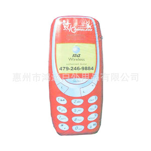 Modelo inflable de teléfono móvil de PVC azul, juguete inflable publicitario Virgin Mobile para promoción - Product Image 4