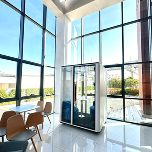 Canapé insonorisé moderne Comine avec verre trempé de 6 mm pour les bureaux et les hôtels - Product Image 2