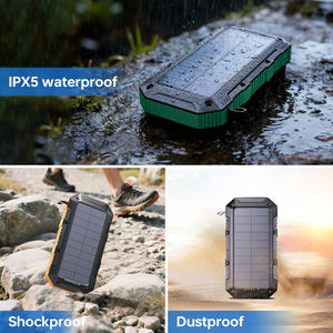 Banque d'énergie solaire longue durée de 20000mAh étanche avec double ports USB batterie Li-polymère d'entrée de type C pour des voyages prolongés - Product Image 5
