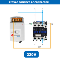 Interrupteur de télécommande intelligent sans fil haute puissance 220V/380V pour pompe à eau industrielle et domestique avec portée de 1 à 5 km