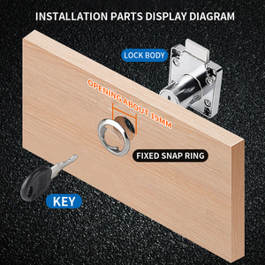 Đồ Nội Thất Ngăn Kéo Khóa Kim Loại Sắt Khóa Ngăn Kéo Chốt Key Clasp Đồ Nội Thất Văn Phòng Ngăn Kéo Khóa Cho Bàn - Product Image 3