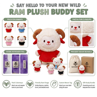 Peluche personnalisée en forme de mouton, fabrication directe usine, OEM ODM, en coton PP et polyester, vente en gros, MOQ, peluche amusante