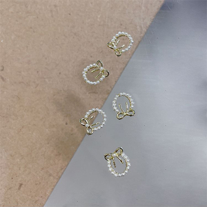 Accessoires décoratifs pour nail art en or 3D avec des breloques en cristal, zircon, pierres précieuses en métal, bijoux en diamant pour nail art - Product Image 6