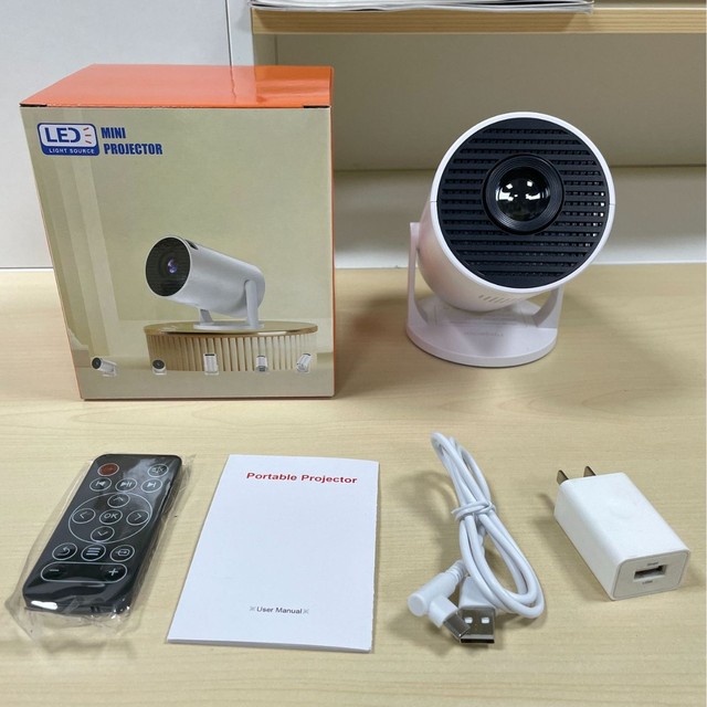 HY300 Mini HD 1080P Wireless Projector Mini Portable HY300 Mini Pocket Projector Outdoors Mini Video Projector WIFI BT HY300