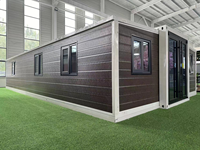 Villa de Luxe Préfabriquée Prête à l'emploi, Maison Conteneur Extensible 20/40 pieds, 2, 3, 4 ou 5 Chambres, Maison Mobile Préfabriquée Compacte