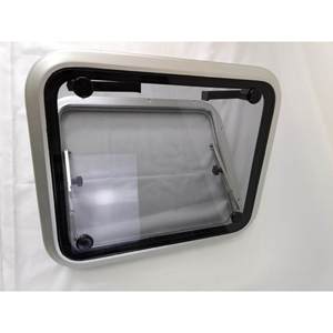 Couverture de trappe en aluminium, fenêtre de ventilation rectangulaire en acier et verre pour bateau, marine, camping-car, rénovation et amélioration - Product Image 4