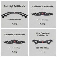 DINUO Lot de 8 poignées ergonomiques magnétiques, accessoires pour machine à câble, poignées de traction pour entraînement du dos