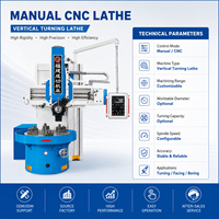 Machine à alésage et tournage métallique de haute précision à colonne unique robuste pour tour CNC manuel – Vente en gros