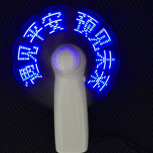 Ventilador de Mano Luminoso con Luz LED, Letras Personalizadas, Batería Recargable, Ventilador Portátil - Product Image 1