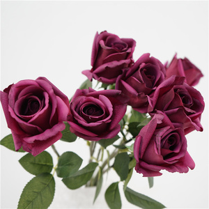 C-074 Venta Caliente Rosa Artificial <span class=keywords><strong>de</strong></span> Látex con Tacto Real, Rosas <span class=keywords><strong>de</strong></span> Cabeza Pequeña con Tacto Real <span class=keywords><strong>para</strong></span> Decoración <span class=keywords><strong>de</strong></span> Bodas, San Valentín y <span class=keywords><strong>Eventos</strong></span> en el Hogar - Product Image 1