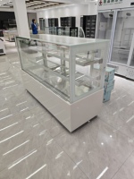 Vitrine Réfrigérée Commerciale Verticale pour Gâteaux, Réfrigérateur à Air Refroidi avec Vitrine en Verre pour Pâtisseries, Boulangeries, Cafés et Présentation de Desserts