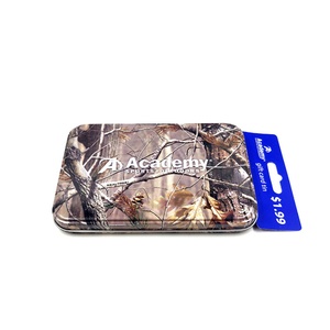 Caja Rectangular de Hojalata con Bisagras y Opción de Logotipo Personalizado para Empaque y Almacenamiento de Regalos Navideños - Product Image 1