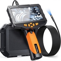 Caméra d'inspection industrielle HEDAO NTS300 5" IPS 1080P à fibre optique flexible pour moteur automobile, sans indice d'étanchéité IP