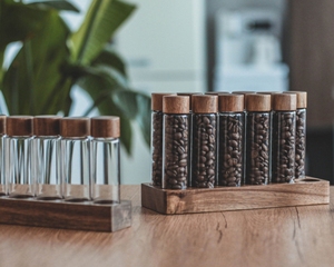 โหลแก้วใส่เมล็ดกาแฟพร้อมที่ใส่ไม้ - Product Image 4