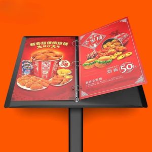 コンビニエンスストアカウンターバナースタンド金属広告フレームスタンド展示店プロモーション用の便利なメニューディスプレイ付き - Product Image 3