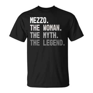Mezzo La femme, le mythe, la légende T-shirt Design musical sur le thème de l'opéra - Product Image 1