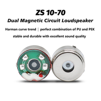 Casque HIFI de haute qualité 10mm 24Ω double magnétique PU + PEK matériel écouteurs intra-auriculaires pilote dynamique haut-parleur unité bricolage accessoires