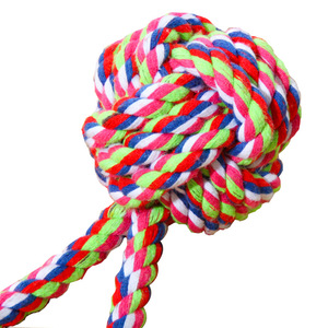 Jouet à mâcher en corde pour animaux de compagnie, 23 cm, 100 g, jouet durable pour la dentition des chiens, jouet en corde de coton pour Noël, pour chiens de taille moyenne - Product Image 5